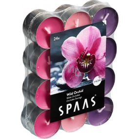 Spaas Tri Wild Orchid - Wild orchid scented tea candles 24 pieces