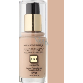Max Factor Facefinity All Day Flawless 3in1 Makeup 40 Light Ivory 30 ml