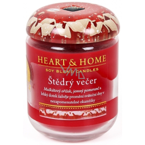 Heart & Home Christmas Eve Soybean large candle burns up to 70 hours 340 g