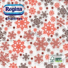Regina Paper napkins 1 ply 33 x 33 cm 20 pieces Christmas White, Flakes