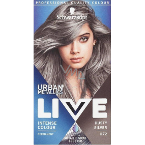 Schwarzkopf Live Urban Metallics hair color U72 Dusty Silver