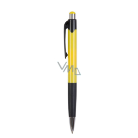 Spoko Ballpoint pen, blue refill, yellow 0.5 mm