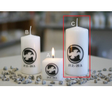 Lima Horoscope Fish candle cylinder 60 x 120 mm 1 piece