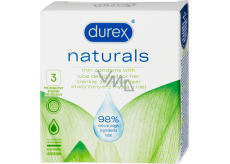 Durex Naturals condom nominal width: 56 mm 3 pieces