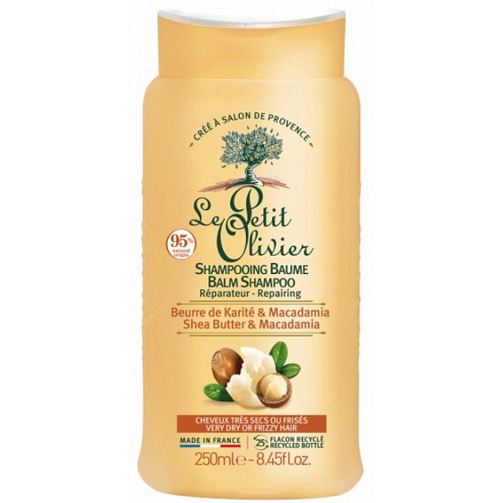 Le Petit Olivier Shea butter and macadamia oil renewing shampoo for dry hair 250 ml