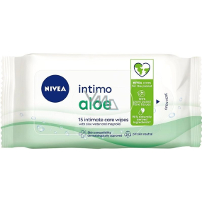 Nivea Intimo Aloe wipes for intimate hygiene 15 pieces