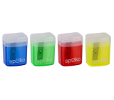 Spoko Sharpener with lid and container 25 x 19 x 35 mm 1 piece of different colors