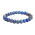 Jasper / Regalite Imperial sea sediment blue bracelet elastic mixed mineral, ball 8 mm / 16 - 17 cm