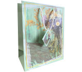 Nekupto Gift paper bag 23 x 18 x 10 cm Meadow flowers in a vase