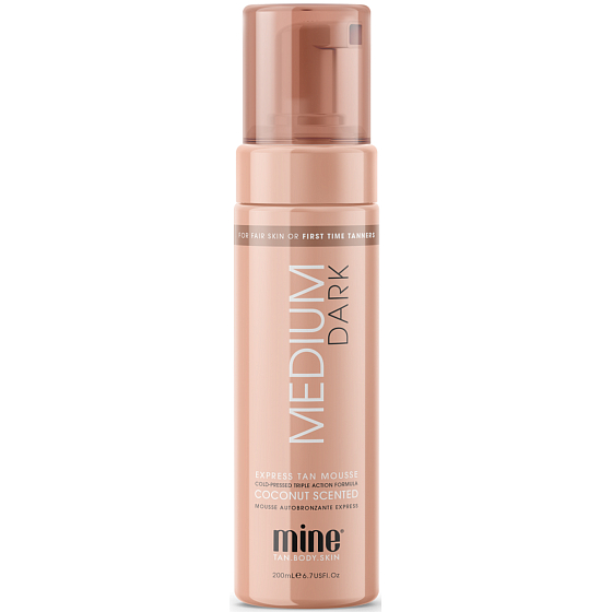 MineTan Express Tan Mousse Medium Dark Moisturising Mousse for a medium dark tan 200 ml