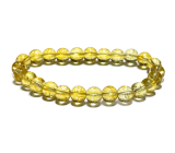 Citrine bracelet elastic natural stone, 8 mm / 19 cm bead, stone of abundance, success