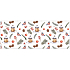 Colorful Christmas wrapping paper 200 x 70 cm Lanterns, Christmas trees, Christmas roses