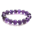 Amethyst bracelet elastic natural stone, bead 11 - 12 mm / 16 - 17 cm, AA quality, stone of kings and bishops