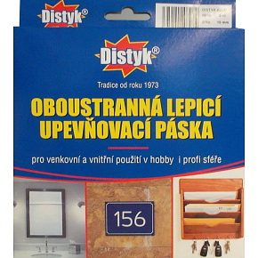Distyk double-sided adhesive tape, 19 mm × 5 m