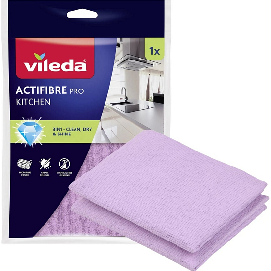 Vileda Mikro Actifibre Kitchen Cloth 27 x 30.5 cm, 1 piece