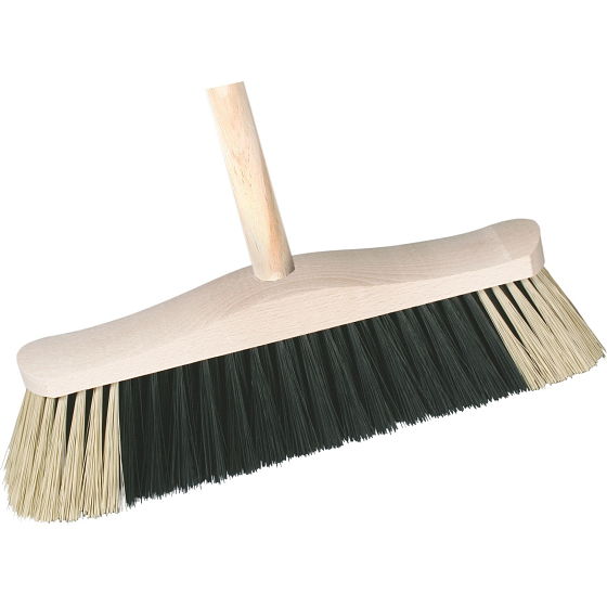 Spokar 5111/611 broom with handle, unspliced synthetic PET fibers, 120 cm