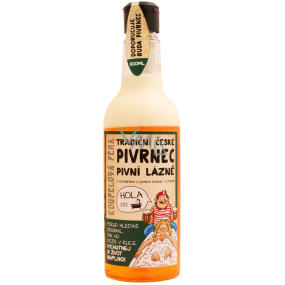 Bohemia Gifts Pivrnec with extracts of beer yeast and hops light two-component bath foam 500 ml