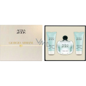 Giorgio Armani Acqua di Gioia perfumed water for women 50 ml + body lotion 75 ml + shower gel 75 ml, gift set