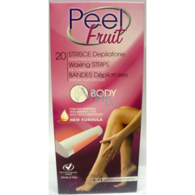 Peel Fruit depilatory wax strips for the body of 20 pieces