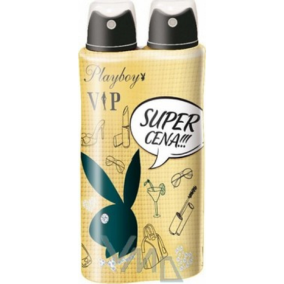 Playboy Vip for Her deodorant spray for women 2 x 150 ml, cosmetic set