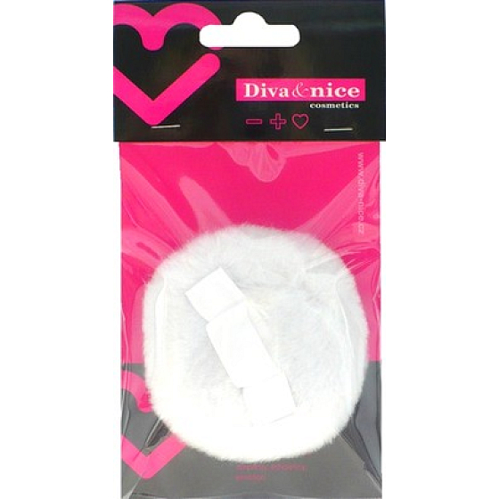 Diva & Nice Powder Puff with Silk Strip 1407 1 piece