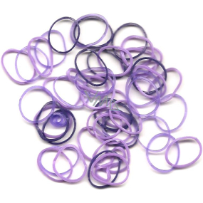Loom Bands gumičky na pletení náramků Fialové různé odstíny 200 kusů