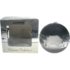 Lima Ambiente candle black ball 100 mm 1 piece damaged