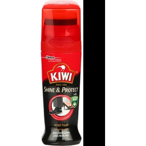 Kiwi Shine & Protect black liquid wax with application sponge 50 ml