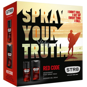 Str8 Red Code Deodorant Spray 150 ml + 250 ml shower gel, cosmetic set