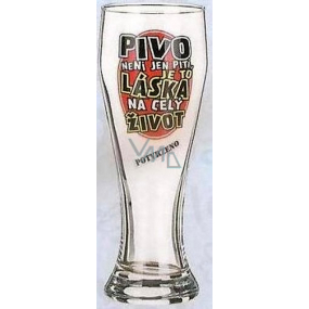 Nekupto Gifts with humor Beer glasses humorous Beer is not just a drink, it's a lifelong love of 0.6 l