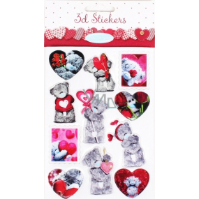Me to You 3D Stickers with hearts 3 cm x 4 cm 11 pieces
