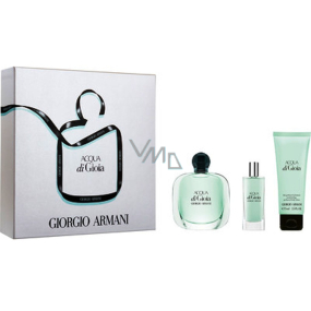 Giorgio Armani Acqua di Gioia perfumed water for women 50 ml + perfumed water 15 ml + body lotion 75 ml, gift set