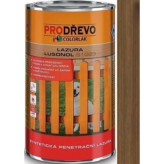 Colorlak Lazura Lusonol S1023 synthetic penetrating glaze Teak 0.9 l