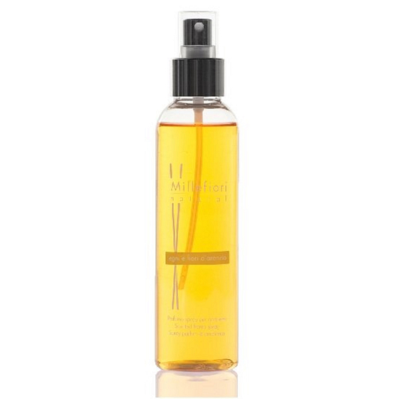 Millefiori Milano Natural Legni and Fiori d'Arancio - Wood and Orange flowers Home spray odor absorber 150 ml