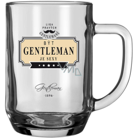 Nekupto League of True Gentlemen Beer Glass Being a Gentleman is Sexy 500 ml