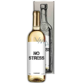 Bohemia Gifts Chardonnay No stress white gift wine 750 ml