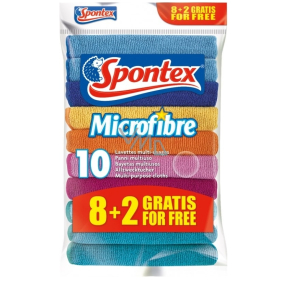 Spontex Microfibre Super absorbent multi-purpose microfiber cloth 30 x 30 cm 10 pieces