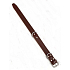B&F Collar Leather cowhide lined embossed pattern brown 4 x 70 cm