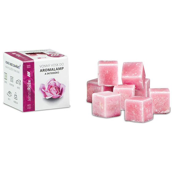 Cossack Fine rose natural fragrant wax for aroma lamps and interiors 8 cubes 30 g