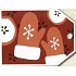 Nekupto Christmas gift cards gloves 5.5 x 7.5 cm 6 pieces