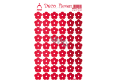 Arch Holographic decorative flower stickers red