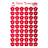 Arch Holographic Decorative Stickers Flowers Red