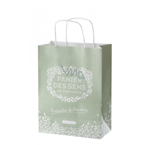 Panier des Sens Gift paper bag 25 x 31 x 11 cm green