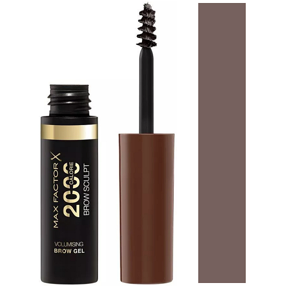 Max Factor 2000 Calorie Brow Sculpt Mascara with Oils and Fibers for Revitalization 004 Black Brown 4.5 ml