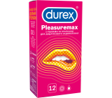 Durex Pleasuremax condom with ribs and dots for stimulation of both partners nominal width: 56 mm 12 pieces