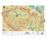 Ditipo Map Czech Republic physical / regions A3