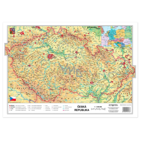 Ditipo Map Czech Republic physical / regions A3