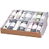 Ditipo Fabric ribbon with wire gray with white stars 3 mx 25 mm