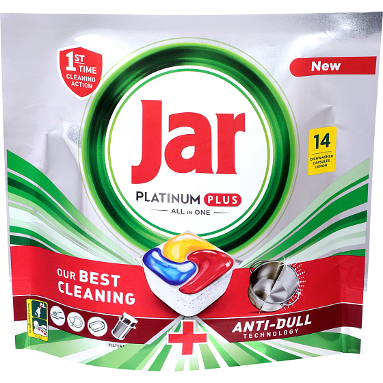 Jar Platinum Plus dishwasher capsules 14 pieces