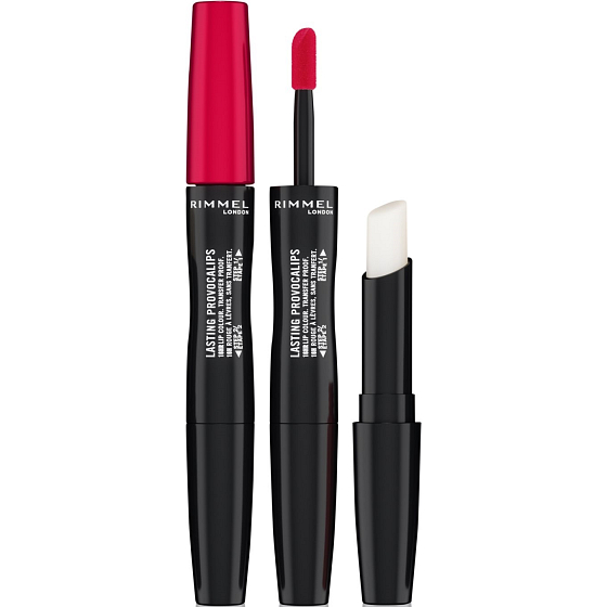 Rimmel London Lasting Provocalips Double Ended Long Lasting Liquid Lipstick 500 Kiss The Town Red 3.5 g